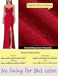 VFSHOW Womens 2024 Sexy Formal Prom Ruched Hight