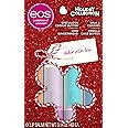 eos Holiday Lip Balm Gift Set- Speculoos Cookie Butter, Milk & Cookies, Iced Gingerbread, Vanilla Cake Batter, Limited-Edition Skincare, 0.14 oz, 4-pack