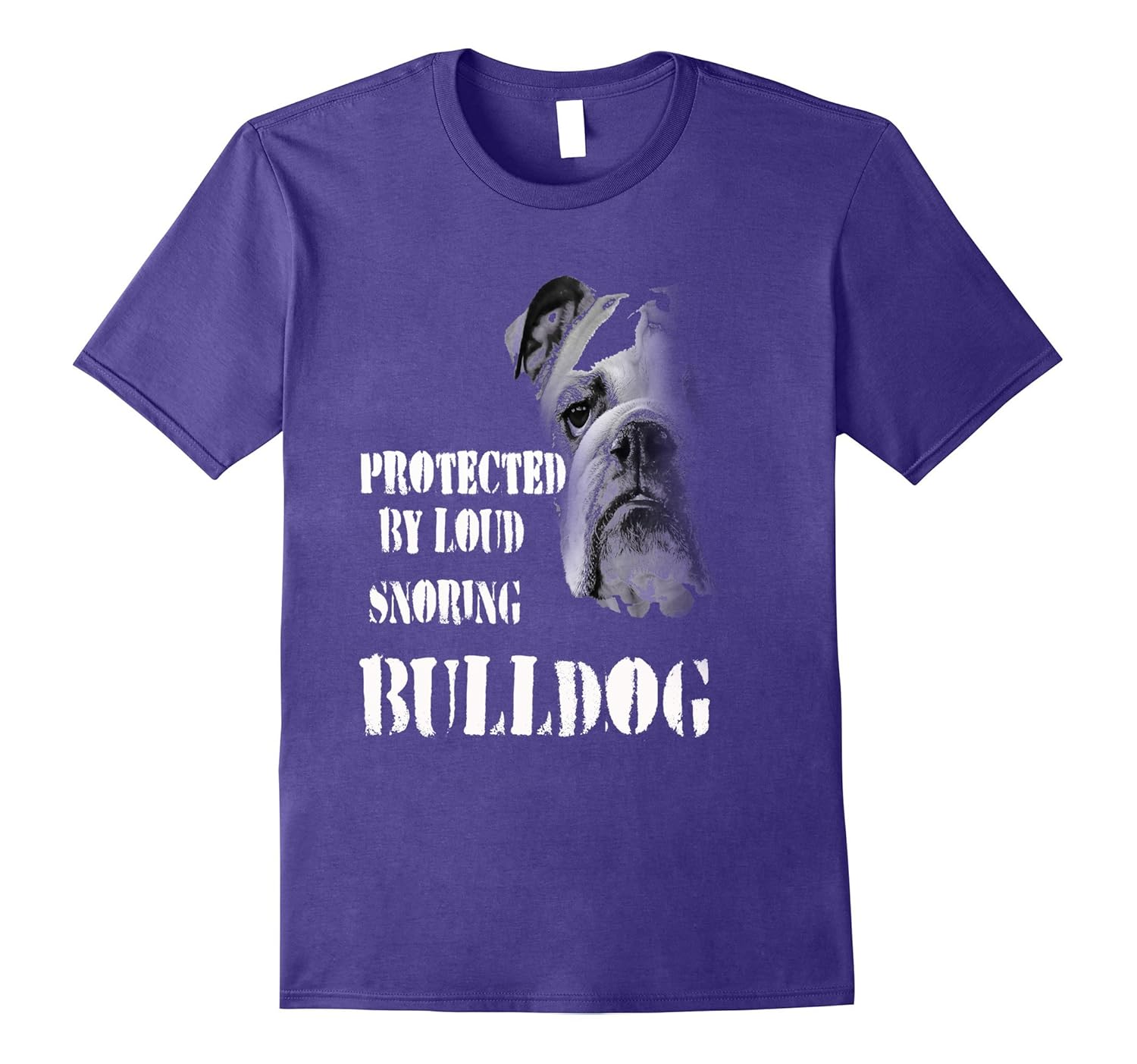 Funny protected bulldog security T-shirt-ANZ