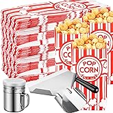 Essenya 202 Pcs Popcorn Bags with Popcorn Scoop and Salt Shaker,1 oz Small Pop Corn Bags Popcorn Bags Individual Servings for Popcorn Machine Supplies Party Movie Night Theater