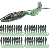 Probite Soft Plastic Fishing Lures - Multi-Color Curly Tail Grub Swimbaits for Bass, Trout, Saltwater &amp; Freshwater - Lifelike Action, Durable Soft Bait for River, Lake, Coastal Fishing