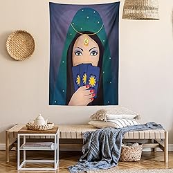 Lunarable Gypsy Tapestry, Fortune Teller Woman with