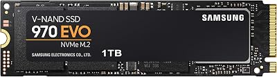 Samsung 970 EVO 1TB M.2 NVMe SSD MZ-V7E1T0BW Internal Solid State Drive