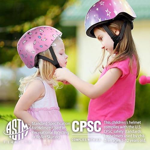 SULIFEEL Kids Bike Helmet for Boys and Girls Adjustable Toddler