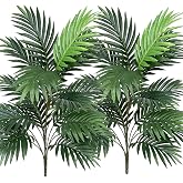 Artificial Palm Tree 30" Tall UV Resistant Tropical Areca Faux Plants Monstera Leaves Floral Arrangement Safari Leaves Party Suppliers Decorations