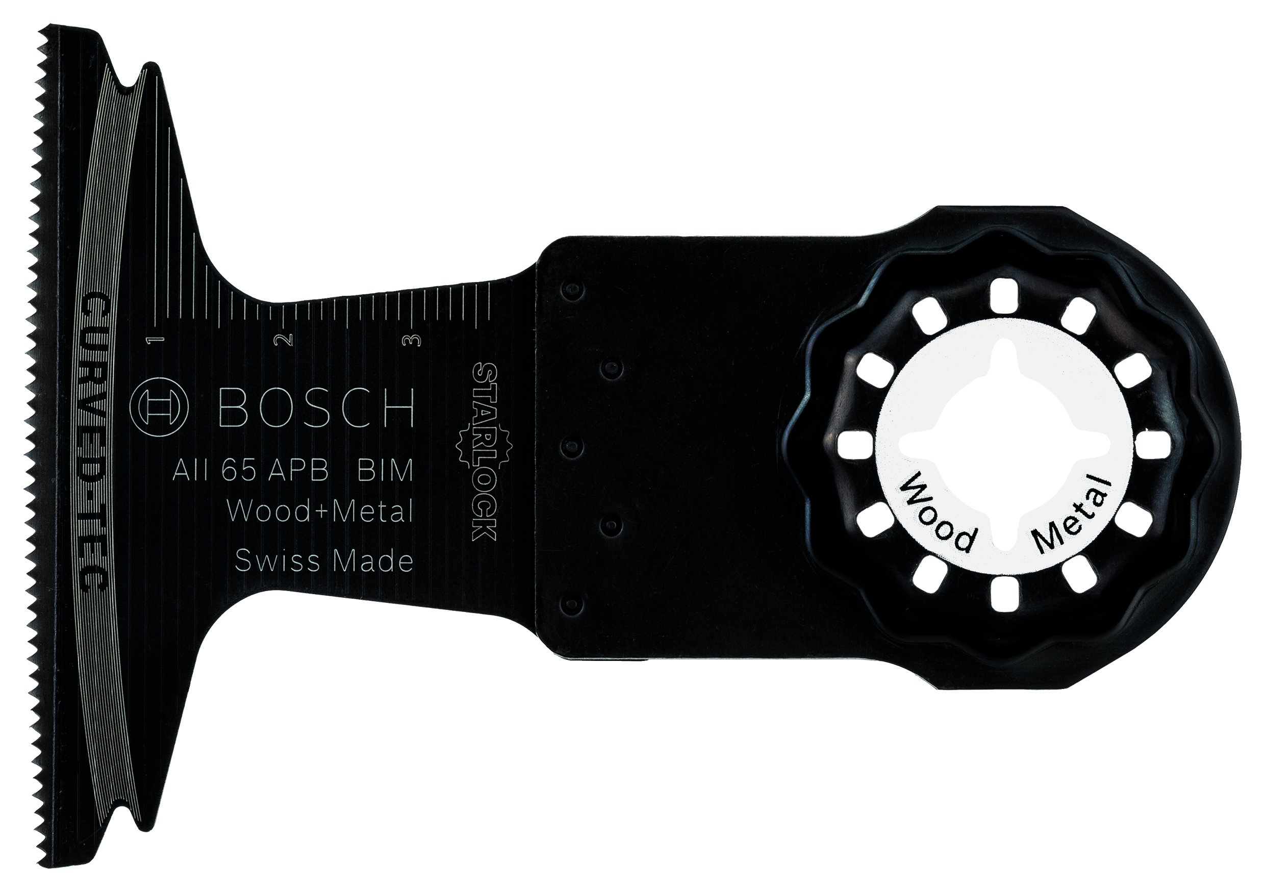 Bosch Professional 1x Plunge Cutting Saw Blade AII 65 APB (for Wood and Metal, 40 x 65 mm, Accessory Multitool)