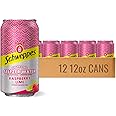 Schweppes Raspberry Lime Sparkling Seltzer Water - 12, 12oz cans - Refreshing Raspberry Flavor - Perfect Alone or Mixed - 12 Pack