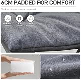 EVER ADVANCED Folding Camping Footrest Ergonomic Ottomans 90kg Cap Light Grey view 5