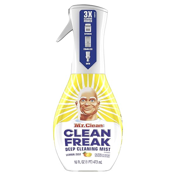 MR. CLEAN DEEP CLEANING MIST MULTI-SURFACE SPRAY, LEMON ZEST SCENT STARTER KIT, 16 FL OUNCE, 1 COUNT