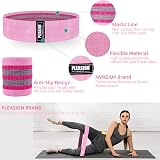 Pleasion Fabric Resistance Bands Set 3 Levels Booty Bands for Women Men view 4