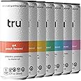 Tru Seltzer Sampler, Variety Pack of Sparkling Water with Real Fruit Juice, Functional Ingredients & Natural Flavors, Gluten Free, Vegan, Low Calorie, Caffeine Free Options, 12 FL OZ Cans, 7 Pack