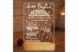 to My Bestie Gifts,3D Illusion Lamp I Love You Friends Night Light for Best Friend Sister Boys & Girls Women BFF Birthday Hol