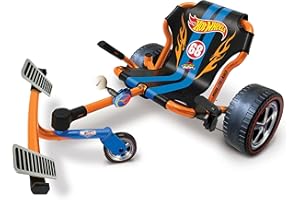 BIG TIME Hot Wheels Roller Racer Go Kart, Kid Powered! No Motor! No Batteries!, Rides on Any Hard Surface Indoors or Outdoors