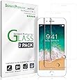 amFilm iPhone 8, 7, 6S, 6 Screen Protector Glass, amFilm Tempered Glass Screen Protector for Apple iPhone 8, 7, iPhone 6S, iPhone 6 [4.7"inch] 2017 2016, 2015 (2-Pack)