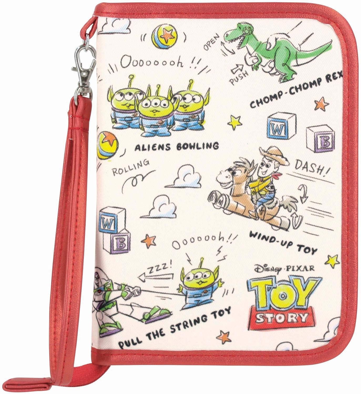 クーザ Disney ディズニー マルチケース トイ ストーリー ミニタイプ Dmss 1801k レッド 母子手帳ケース ベビー マタニティ 通販 Amazon
