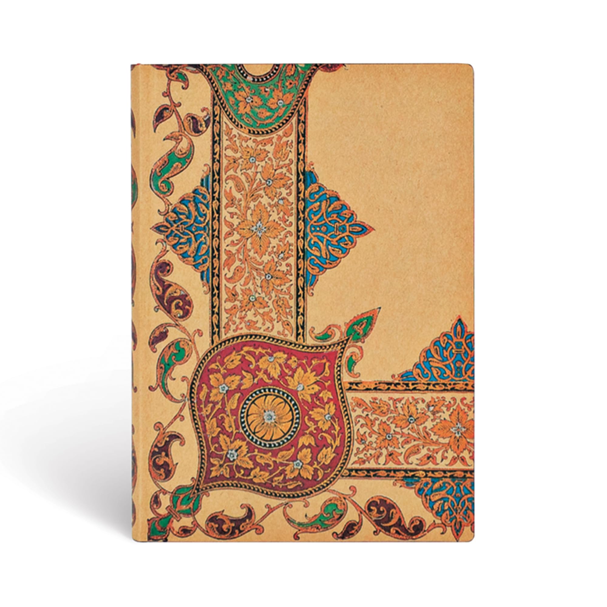 Paperblanks Softcover Flexis Visions of Paisley Ivory Kraft | Lined | Midi (130 × 180 mm)