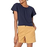 Amazon Essentials womens Regular-Fit Cape Sleeve Open Crewneck T-Shirt