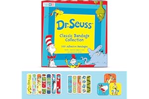 CARE BAND Dr. Seuss Bandages, 3 Assorted Sizes 100 CT | Flexible Adhesive Bandages for Minor Cuts, Scrapes, and Burns. Wear Like Stickers. Great Gift idea for Kids.