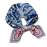 100% Mulberry Silk Scarf 25.6"x25.6" Square Women Neckerchief Headscarf - Lightweight Neck Scarf Gift Packed