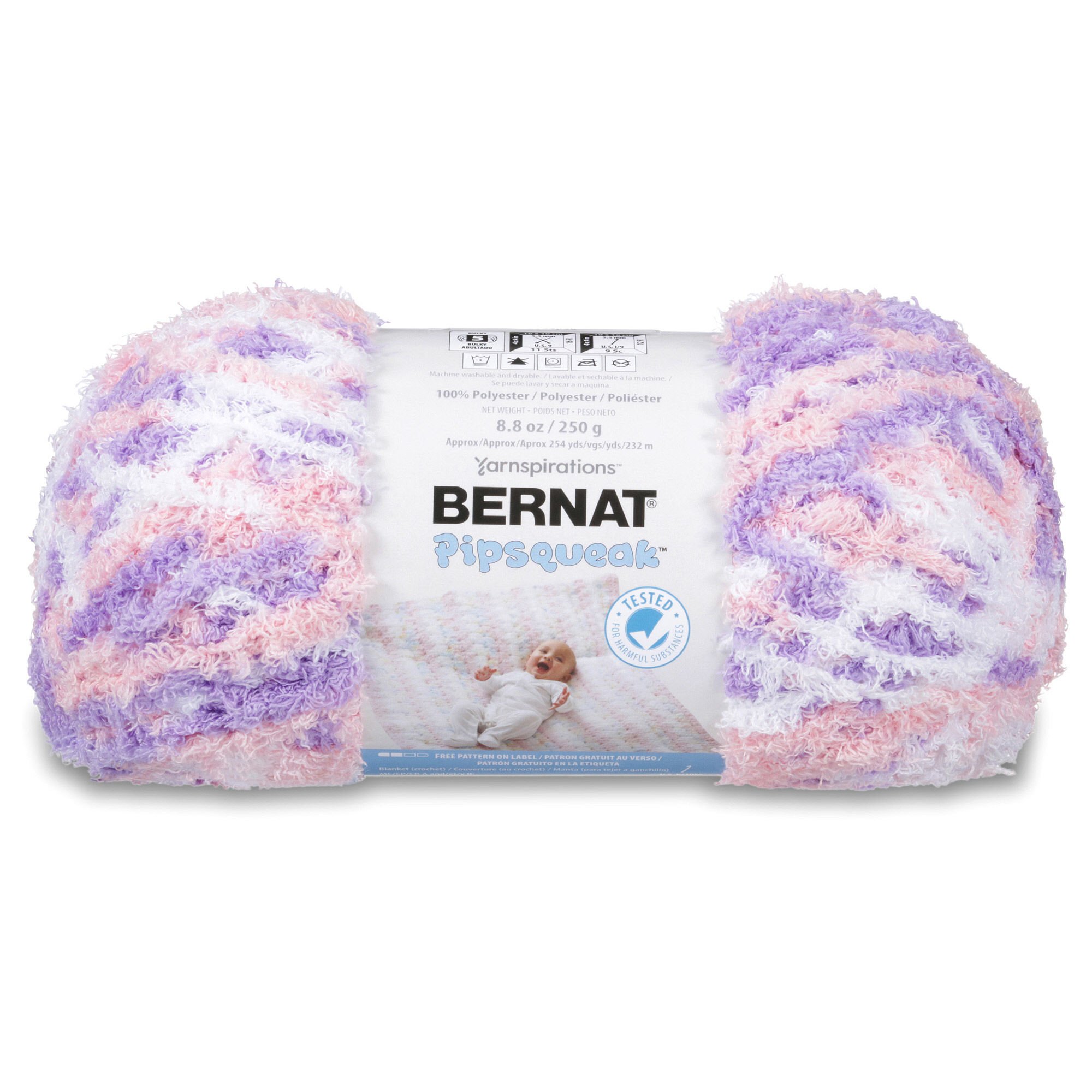Bernat Pipsqueak Big Ball Yarn 5 Bulky Gauge 8.8 oz Just the Girls