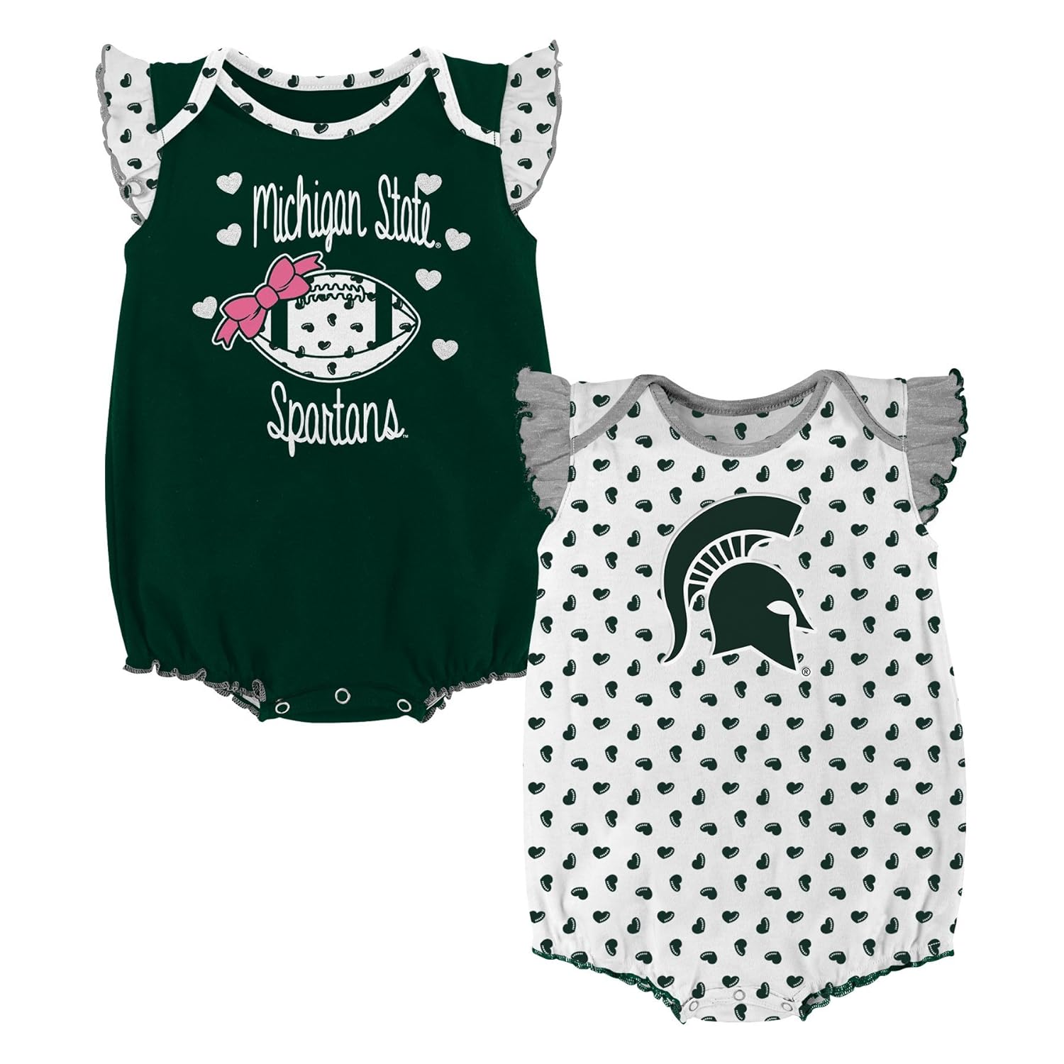 NCAA by Outerstuff NCAA boys Heart Fan 2 Piece Onesie Set