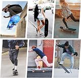 CLYCTIP Dream 31 x 8 Inch Complete Skateboard 8-Layer Maple Deck Dual Kick view 7