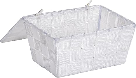 Wenko Adria Cesta para El Baño, Polipropileno, Blanco, 14x19x10 cm: Amazon.es: Hogar