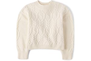 The Children's Place Girls Long Sleeve Pullover Cable Knit Sweater