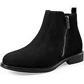 Harvest Land Women's Ankle Boots Short Flat Low Heel Dress Chelsea Casual Classic Booties