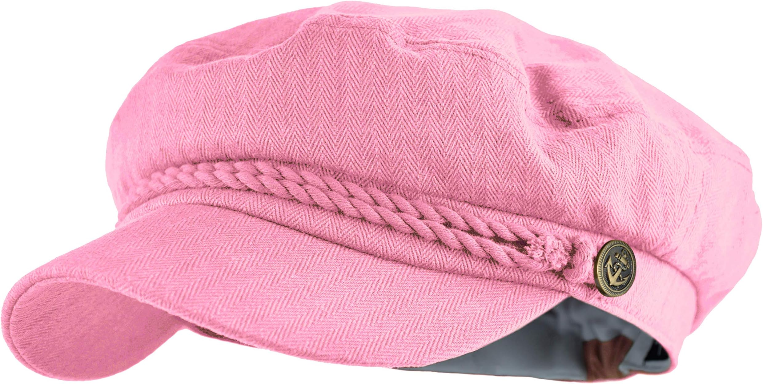 Mens Women Mariner Skipper Cap Cotton Greek Fisherman Hat Newsboy Sailor Fiddler Cap