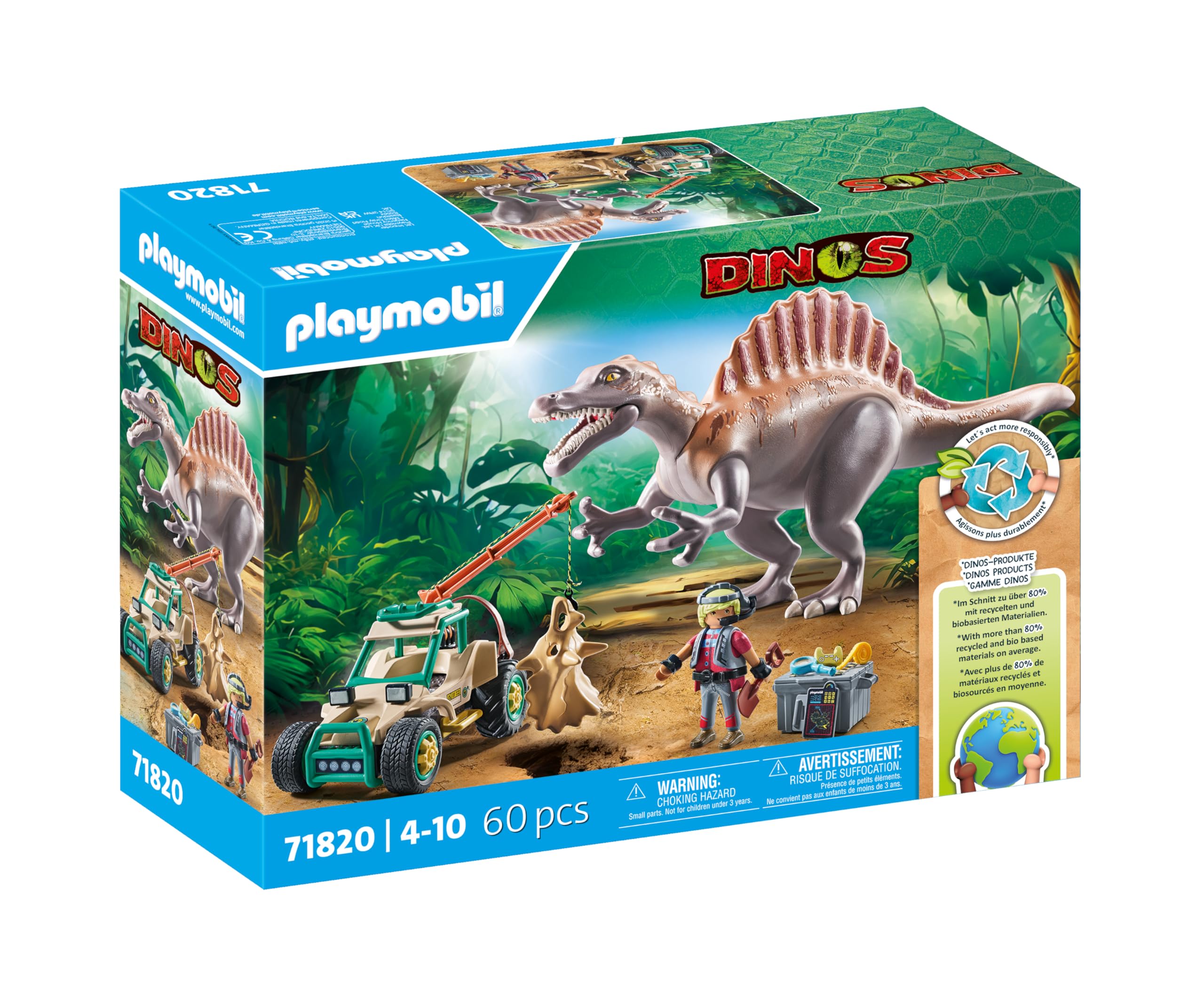 Photo 1 of **USED/OPENED** Playmobil Spinosaurus Attack
