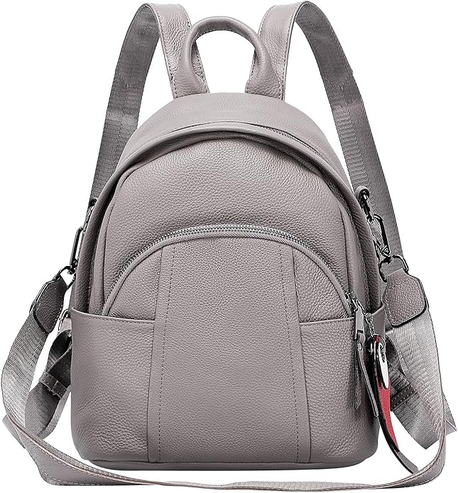 ALTOSY Echtes Leder Rucksack Tasche Damen 2 in 1 Elegant Frauen Rucksäcke Schultertasche (S73