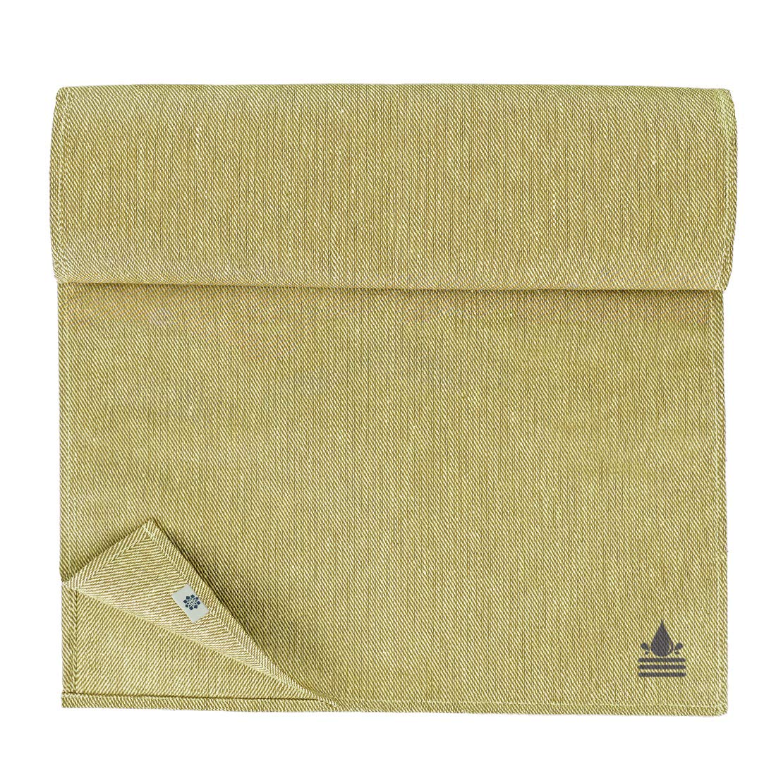 Linen & Cotton Table Runner Waterproof Pietro - 100% Linen, Beige (47 x 250 cm) Wide Rectangular Water Resistant Non Slip Easy Care Table Runner Cloth for Home Garden Beer Table Outdoor Restaurant