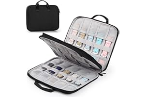 GeeRic Watch Bands Organizer Bag Compatible with Apple Watch, 24 Watch Straps Storage Carrying Case, Watch Band Holder and Organizer Black