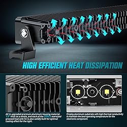 Nilight LED Light Bar 14inch 11LED Single Row Spot
