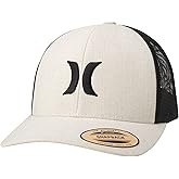 Hurley Men's Caps - Del Mar Mesh Panel Baseball Cap Trucker Hat - Snap Back Hats for Men