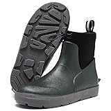 CKWLXQY Men's Deck Boots,Ankle Rubber Rain boots