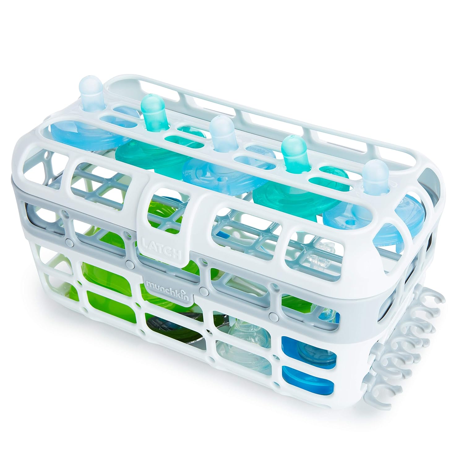 Munchkin High Capacity Dishwasher Basket, 1 Pack, Grey : Baby