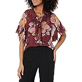 Joie Womens Womens Devon Blouse in Oxblood Multi