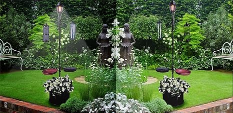 Elitezotec C New Solar Light Victorian Style Bird Feeding Station