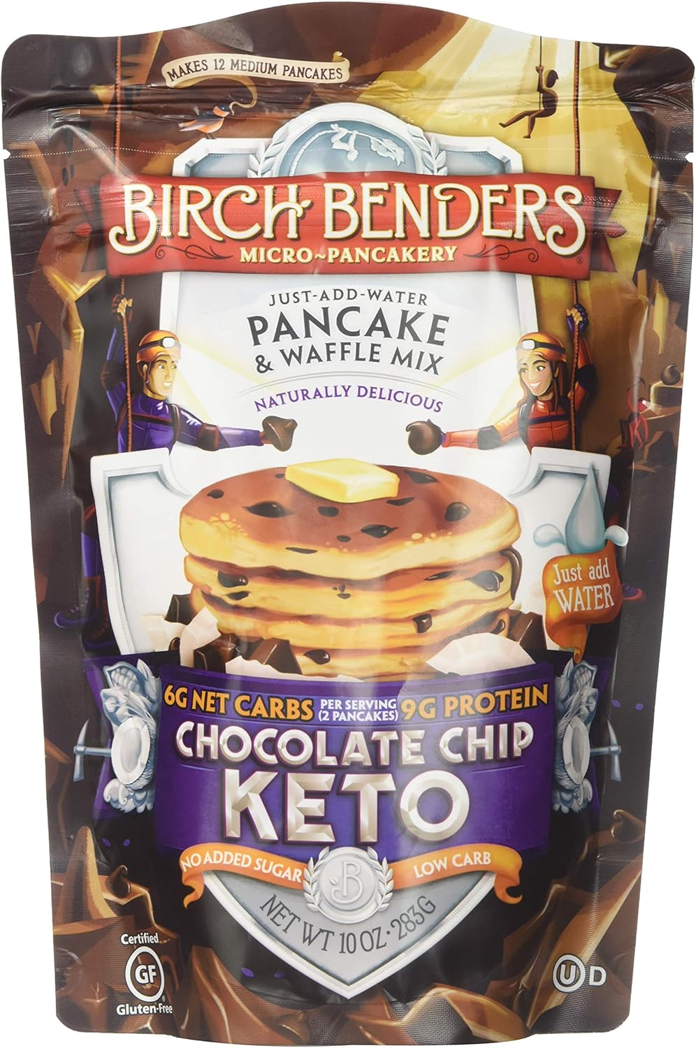 Birch Benders Keto Chocolate Chip Pancake & Waffle Mix 283 Gram Bag