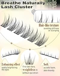 Goddvenus Natural Lash Clusters Wispy Manga Eyelash