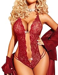 Avidlove Womens Lingerie Sexy Lace Babydoll V Neck