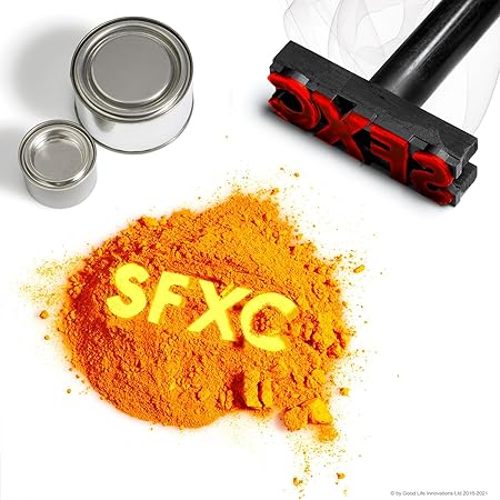 sfxc® Thermo-Farbwechsel Thermochrome Pigment für Dye, Paint & Kunstharz – Orange Blatt zu Lemon Haze 5 Gramm
