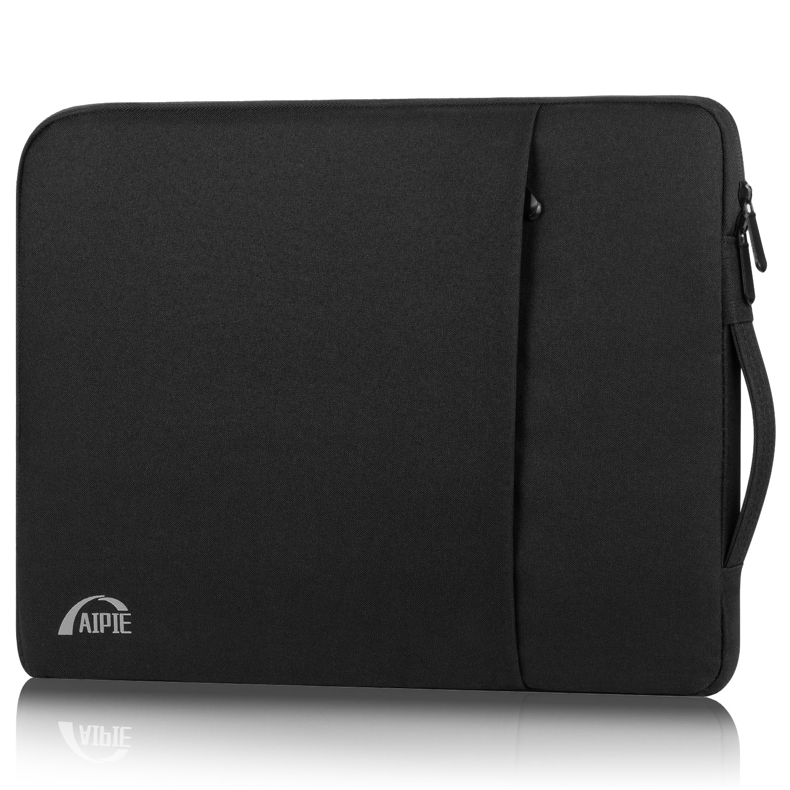 AIPIE Laptop Case 15.6 16 Inch Notebook Sleeve Carrying Case Bump Absorb Briefcase, Horizontal 15.7" x 11.2" Handbag, Compatible with MacBook, Acer, Asus, Dell, PC Cover for Work, Black