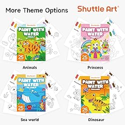 Shuttle Art Paint with Water Coloring Book for