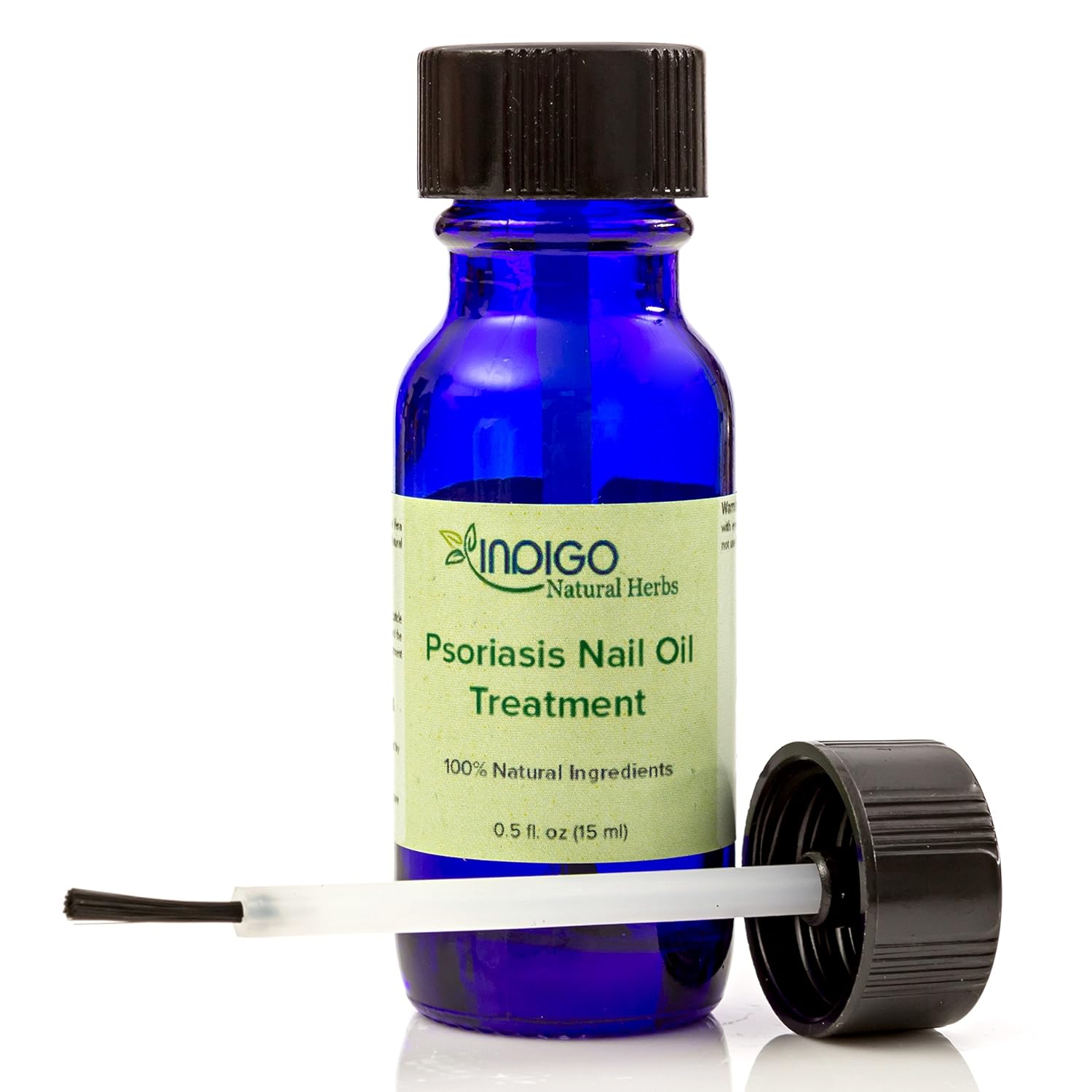 Psoriasis Nail Oil Treatment from Indigo Natural Herbs. Toenails, Fingernails, Skin Treatment. Relief of Chapping, Cracking, Roughness, Redness, Dryness, Fungus. Repairs and Strengthens Nails. 15 ml : Beauty