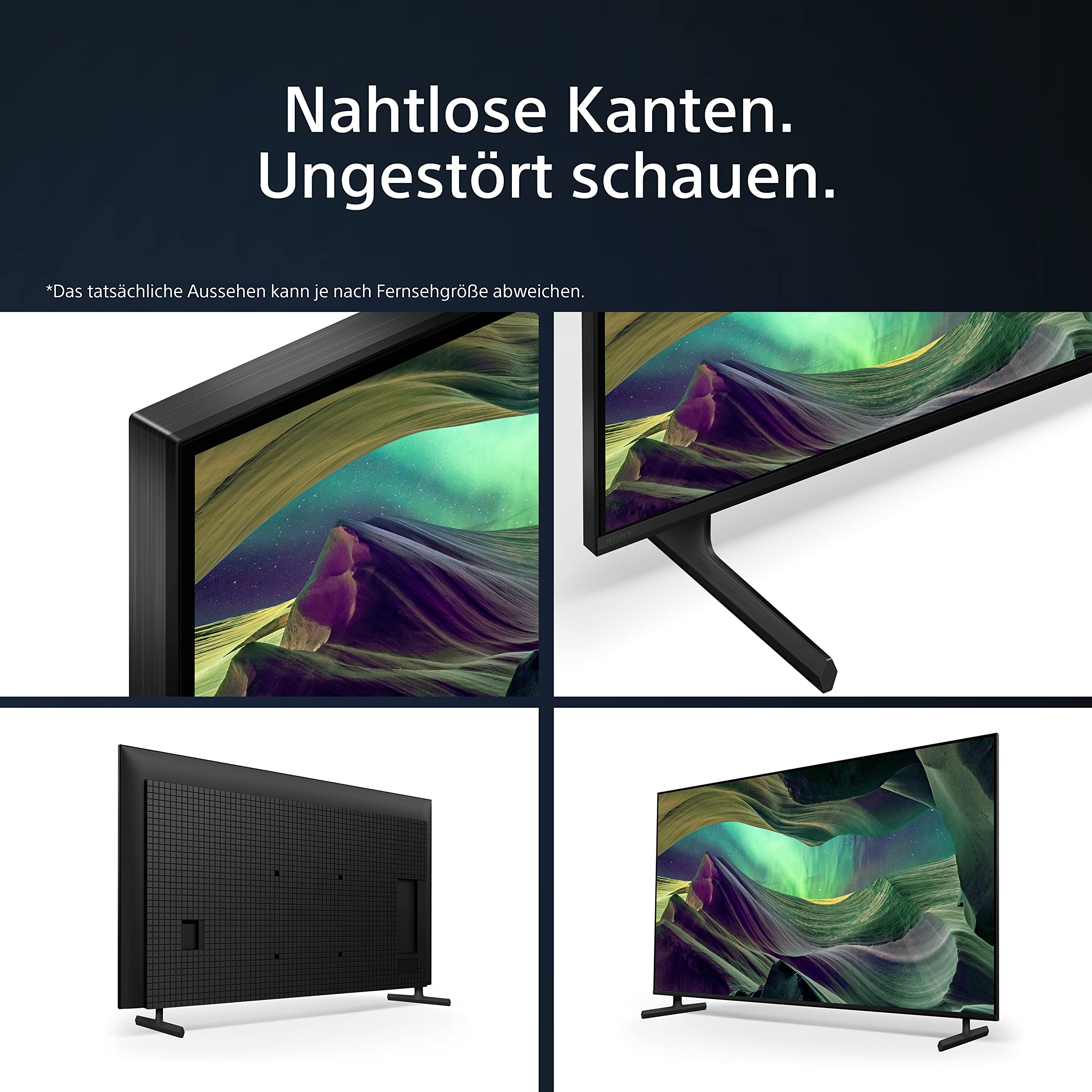 Sony BRAVIA, KD-65X85L, 65 Zoll Fernseher, Full Array LED, 4K HDR 120Hz, Google TV, Smart TV, Works with Alexa, BRAVIA CORE, TRILUMINOS PRO, HDMI 2.1, Gaming-Menü mit ALLM + VRR 4