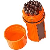 UCO Stormproof Match Kit with Waterproof Case, 25 Stormproof Matches and 3 Strikers