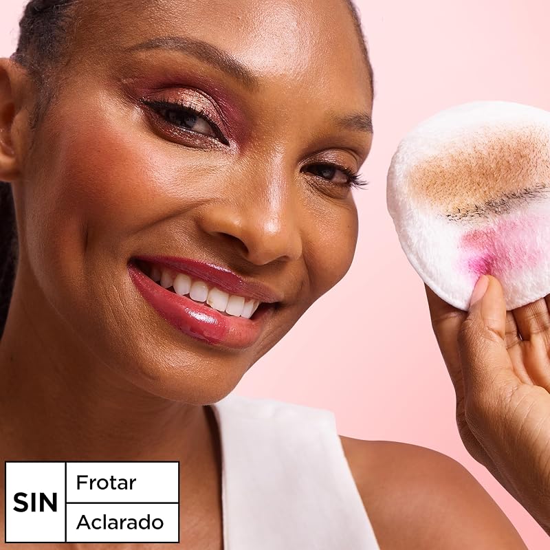 Garnier skin active micellar water com rose water para peles baças e sensíveis, remove a maquilhagem, limpa e ilumina num único gesto, adequado para rosto, lábios e olhos, incolor, 400 ml